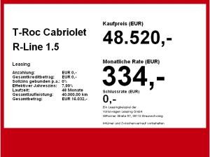 Volkswagen T-Roc Cabriolet R-Line 1.5 IQ.ASSIST Virtual AHK