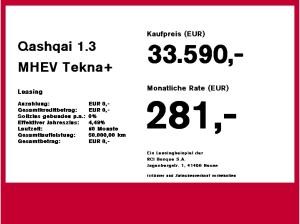 Nissan Qashqai 1.3 MHEV Tekna+ CVT SOFORT VERFÜGBAR
