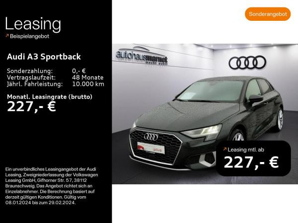 Foto - Audi A3 Sportback Advanced 30 TFSI*Klima*Alu*Einparkhilfe*Start/Stop*Sitzheizung