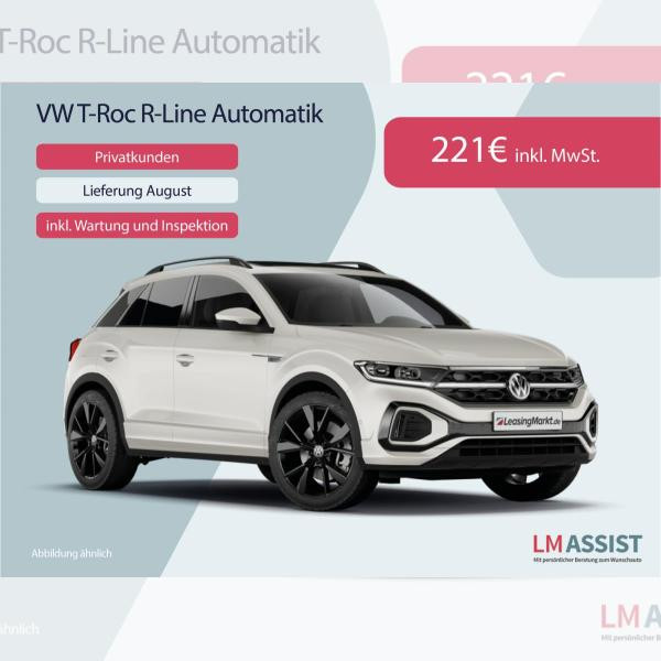 Foto - Volkswagen T-Roc R-Line Automatik |🔥 inkl. Wartung🔥| Privat