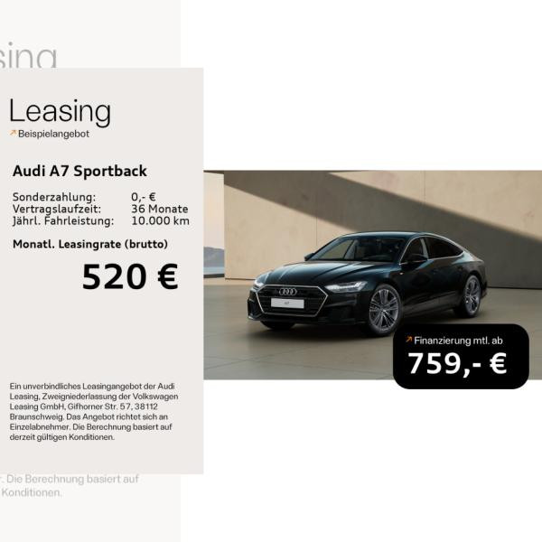 Foto - Audi A7 Sportback 45 TFSI quattro S line*Navi*Matrix*HUD*Pano*Virtual Cockpit*Rückfahrkamera