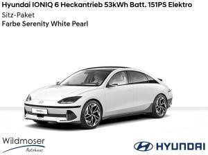 Hyundai IONIQ 6 ⚡ Heckantrieb 53kWh Batt. 151PS Elektro ⏱ Sofort verfügbar! ✔️ mit Sitz-Paket