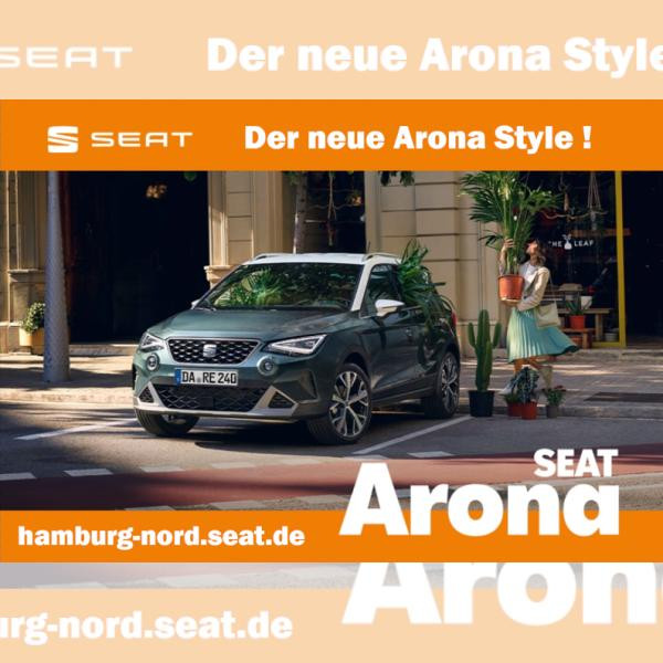 Foto - Seat Arona Style Edition 1.0 TSI 85kW (115 PS) 5-Gang