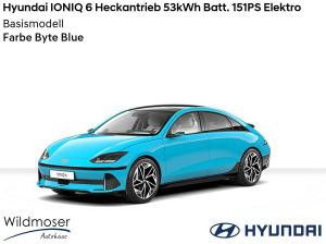 Hyundai IONIQ 6 ⚡ Heckantrieb 53kWh Batt. 151PS Elektro ⏱ Sofort verfügbar! ✔️ Basismodell