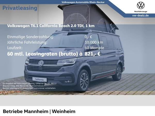 Volkswagen T6.1 für 821,00 € brutto leasen