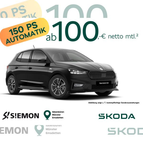 Foto - Skoda Fabia Monte Carlo 🏎️🏁  150 PS Automatik ✔️ Gewerbeaktion 🚗 🚕 🚙