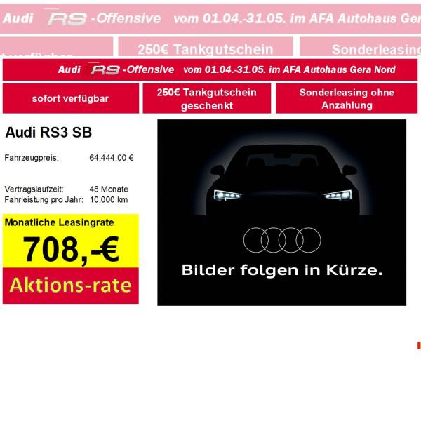 Foto - Audi RS3 SB S tronic B&O*Headup*MatrixLED*Pano