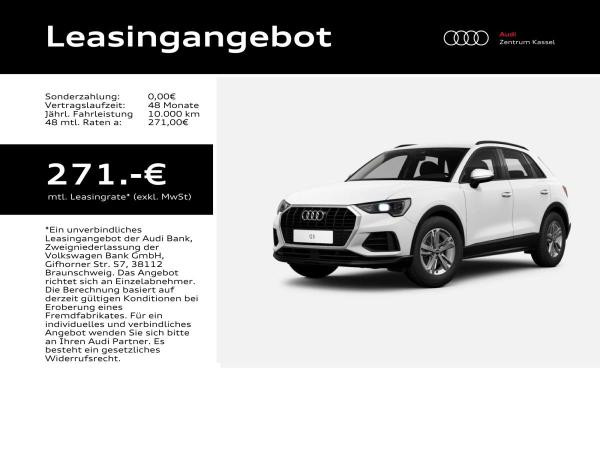 Audi Q3 für 322,49 € brutto leasen