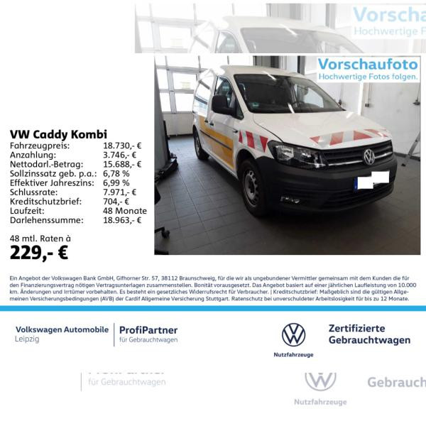Foto - Volkswagen Caddy Kombi EcoProfi *AHK*Tempomat*Freisprech.*