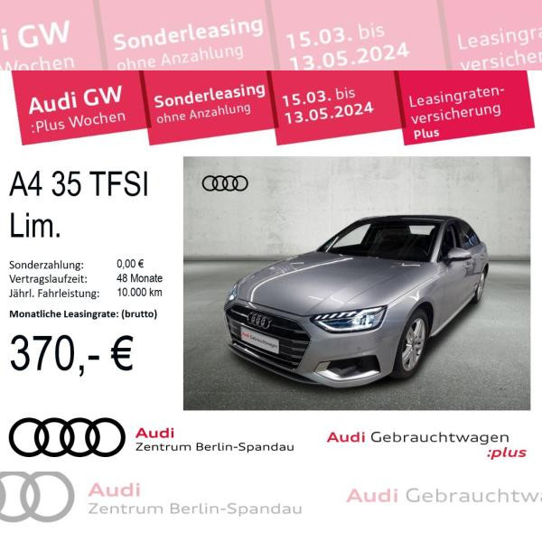 Foto - Audi A4 Lim. 35 TFSI Adv. S tr. *NAV+*LED*R-CAM*