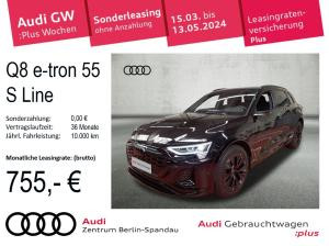 Audi Q8 e-tron 55 S Line qu. Black*PANO*HuD*MATRIX*360°*