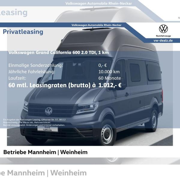 Foto - Volkswagen Grand California 600 2.0 TDI Aut. Navi Dachklima