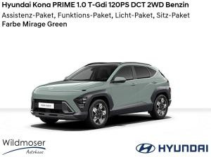 Hyundai KONA ❤️ PRIME 1.0 T-Gdi 120PS DCT 2WD Benzin ⏱ Sofort verfügbar! ✔️ mit 4 Zusatz-Paketen