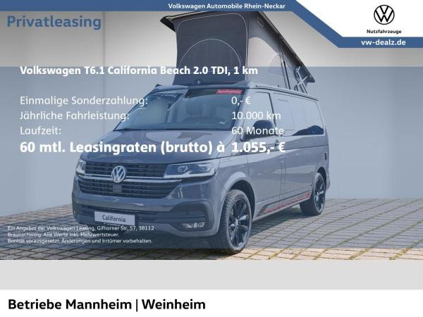 Foto - Volkswagen T6.1 California Beach Camper "Edition" 2.0 TDI SCR 4MO DSG