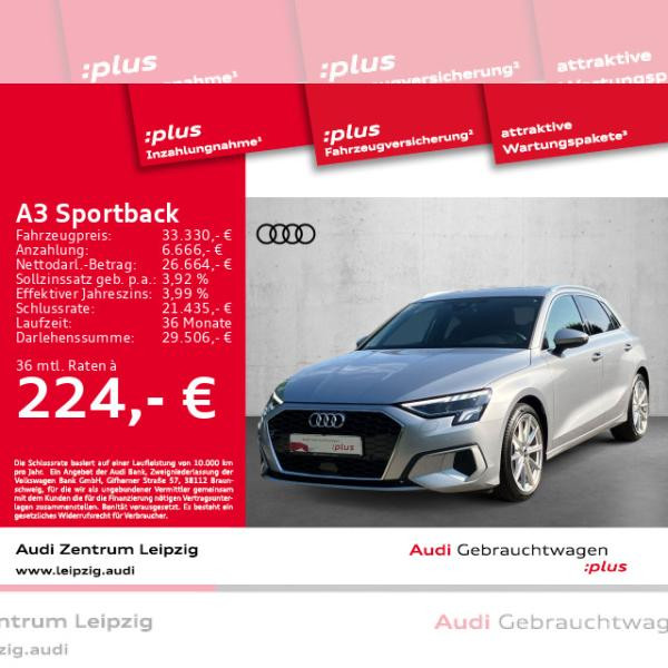 Foto - Audi A3 Sportback 30 TFSI Advanced S-tro. *LED*AHK*