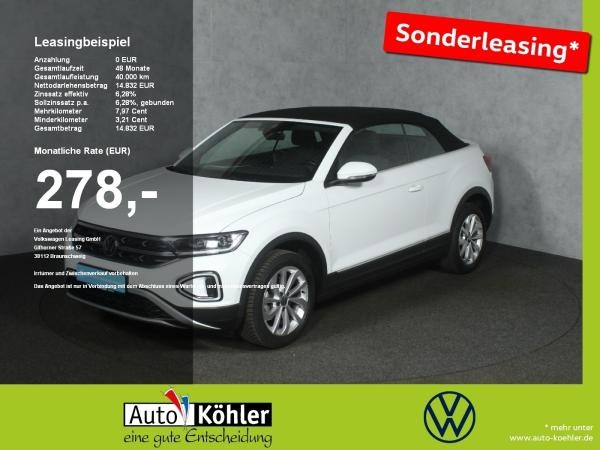 Foto - Volkswagen T-Roc Cabriolet Style TSi LED-Plus-Scheinw. / Ka