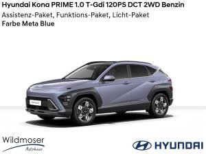 Hyundai KONA ❤️ PRIME 1.0 T-Gdi 120PS DCT 2WD Benzin ⏱ Sofort verfügbar! ✔️ mit 3 Zusatz-Paketen