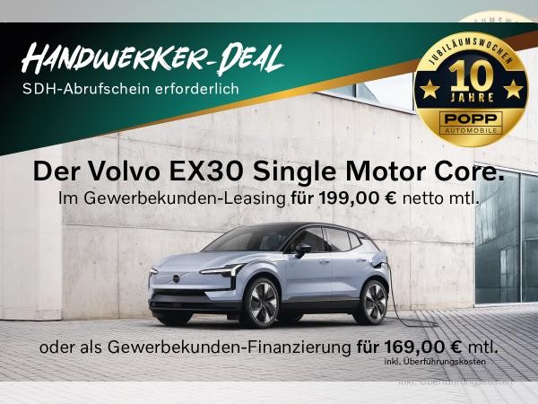 Foto - Volvo EX30 | Handwerkerdeal | OHNE ANZAHLUNG | ab August verfügbar | Single Motor Core