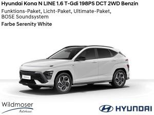 Hyundai KONA ❤️ N LINE 1.6 T-Gdi 198PS DCT 2WD Benzin ⏱ Sofort verfügbar! ✔️ mit 4 Zusatz-Paketen