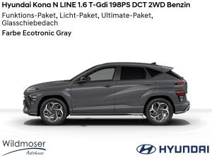 Hyundai KONA ❤️ N LINE 1.6 T-Gdi 198PS DCT 2WD Benzin ⏱ Sofort verfügbar! ✔️ mit 4 Zusatz-Paketen