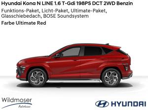 Hyundai KONA ❤️ N LINE 1.6 T-Gdi 198PS DCT 2WD Benzin ⏱ Sofort verfügbar! ✔️ mit 5 Zusatz-Paketen