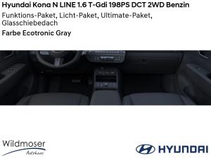 Hyundai KONA ❤️ N LINE 1.6 T-Gdi 198PS DCT 2WD Benzin ⏱ Sofort verfügbar! ✔️ mit 4 Zusatz-Paketen
