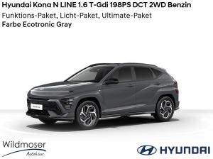 Hyundai KONA ❤️ N LINE 1.6 T-Gdi 198PS DCT 2WD Benzin ⏱ Sofort verfügbar! ✔️ mit 3 Zusatz-Paketen