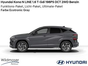 Hyundai KONA ❤️ N LINE 1.6 T-Gdi 198PS DCT 2WD Benzin ⏱ Sofort verfügbar! ✔️ mit 3 Zusatz-Paketen