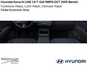 Hyundai KONA ❤️ N LINE 1.6 T-Gdi 198PS DCT 2WD Benzin ⏱ Sofort verfügbar! ✔️ mit 3 Zusatz-Paketen