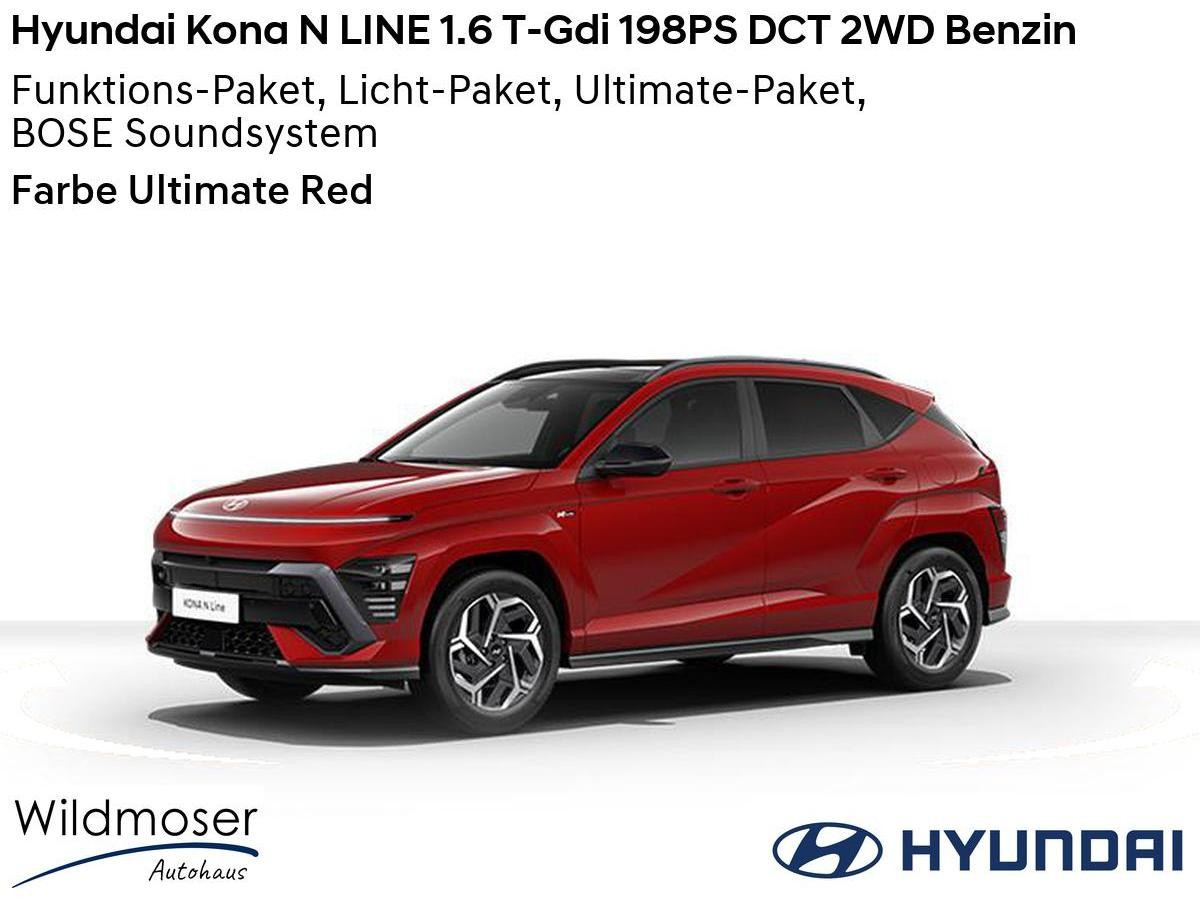 Hyundai KONA ❤️ N LINE 1.6 T-Gdi 198PS DCT 2WD Benzin ⏱ 5 Monate Lieferzeit ✔️ mit 4 Zusatz-Paketen