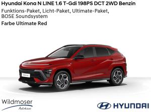 Hyundai KONA ❤️ N LINE 1.6 T-Gdi 198PS DCT 2WD Benzin ⏱ 5 Monate Lieferzeit ✔️ mit 4 Zusatz-Paketen