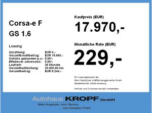 Opel Corsa-e F GS LED,Winterpaket,Parkpilot,DAB,USB