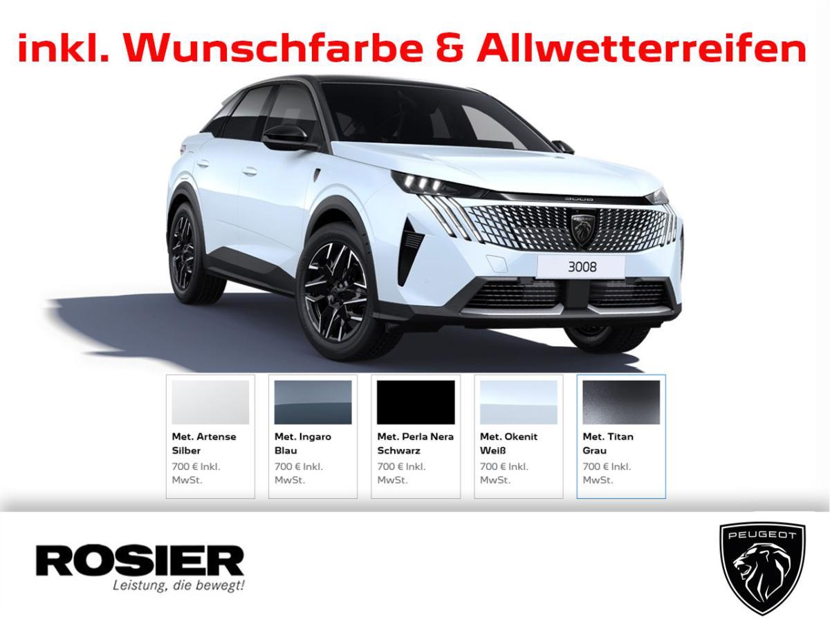 Peugeot 3008 GT Hybrid 136 e-DSC6 - inkl. Wunschlackierung & Winterpaket (u. a. Allwetterreifen) - Privatkunden