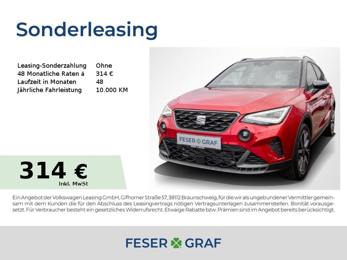 Seat Arona 1.0 TSI FR LED/Navi/ACC/Kessy/Kamera/ALU18
