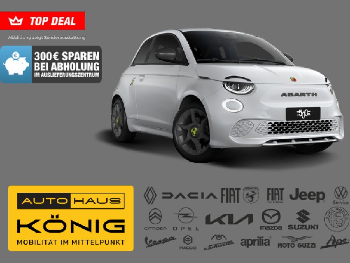 Abarth 500 Elektro ⚡️ | 300 € sparen bei Abholung im Auslieferungszentrum | Sofort verfügbar
