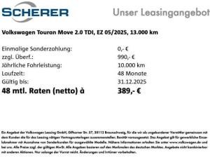 Volkswagen Touran 2.0 TDI *MOVE* DSG Navi AHK RFK ACC SHZ