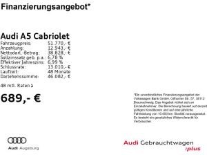 Audi A5 Cabriolet 40 TFSI qu. *2x S line*AHK*8-fach*