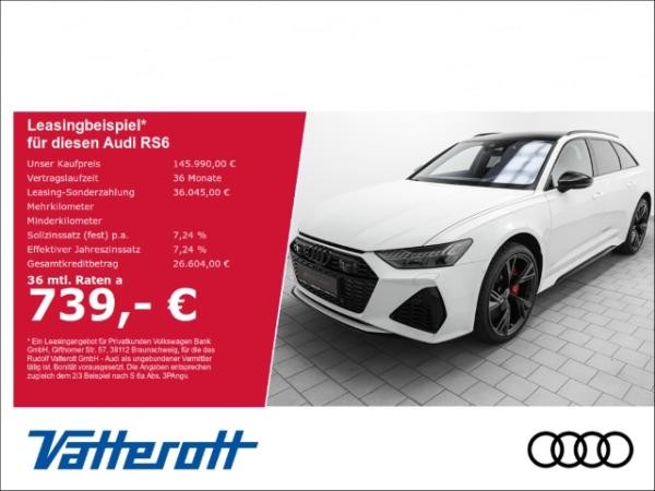 Audi RS6 Avant performance B&O Pano AHK Keramik WR
