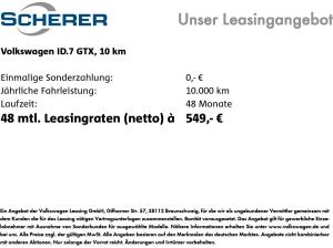 Volkswagen ID.7 GTX 4MOTION *AHK *EXTERIEUR PLUS *INTERIEUR