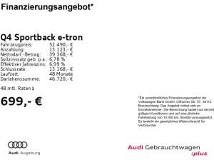 Audi Q4 e-tron Q4 Sportback 45 e-tron /h 2x S line*8-fach
