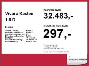 Opel Vivaro Kasten 1.5 D L ⚡GEWERBEANGEBOT⚡