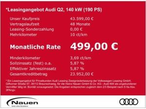 Audi Q2 40 TFSI quattro S line Pano* Matrix* Carplay*