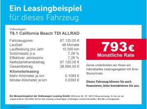 Volkswagen T6.1 California Beach TDI ALLRAD Navi Klima AHK