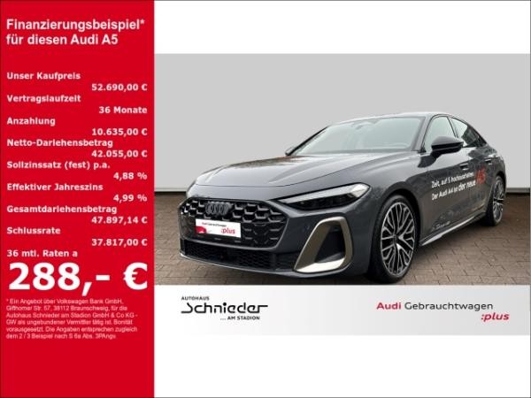 Audi A5 LIMOUSINE TFSI SLINE+EDITION ONE+LED+VIRTUAL+LEDER