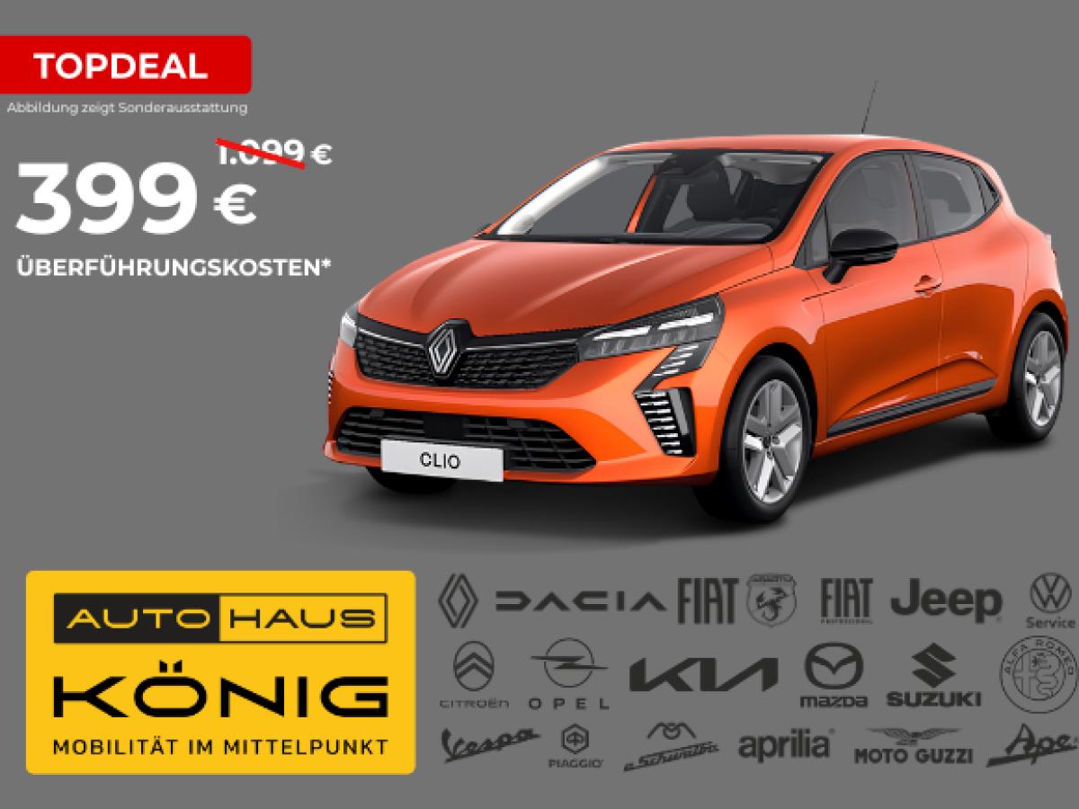 Renault Clio Evolution | Zwei Raten geschenkt | Nur für kurze Zeit: Überführungskosten jetzt nur 399 €❗