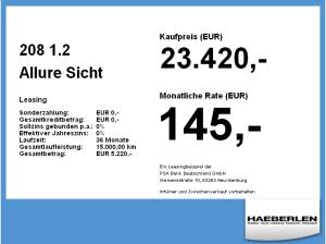 Peugeot 208 1.2 Allure Sicht Paket SOFORT VERFÜGBAR