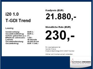 Hyundai i20 1.0 T-GDI Trend *LED*NAVI*DAB*SHZ*