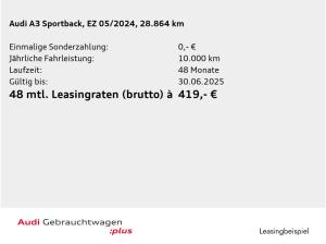 Audi A3 Sportback 35 TDI LED Kam. Leder Navi CarPlay
