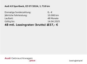 Audi A3 Sportback 35 TFSI LED Navi PDC+ CarPlay