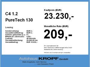 Citroën C4 1.2 PureTech 130 YOU KlimaA SpurH PDC LED